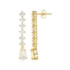 Welo Opal Silver Earrings