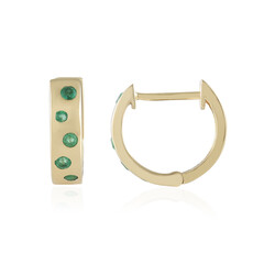 Zambian Emerald Silver Earrings