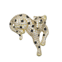 Peridot Silver Brooch (Adela Silber)