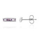Rose de France Amethyst Silver Earrings