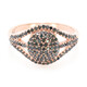Fancy Diamond Silver Ring