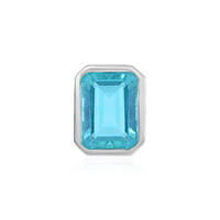 Paraiba Color Topaz Silver Pendant
