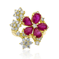18K AAA Mozambique Ruby Gold Ring (CIRARI)
