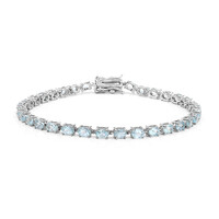 Sky Blue Topaz Silver Bracelet