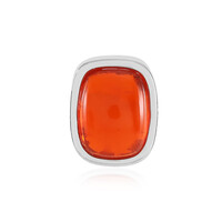 Red Ethiopian Opal Silver Pendant