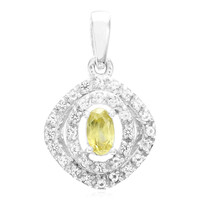 Sphene Silver Pendant