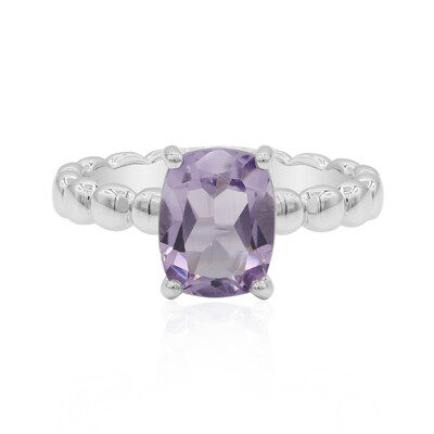 Rose de France Amethyst Silver Ring