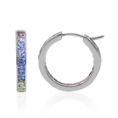 18K Blue Sapphire Gold Earrings (Estée Collection)
