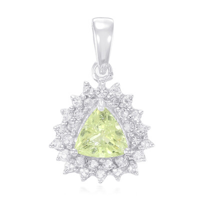 Fancy Tourmaline Silver Pendant