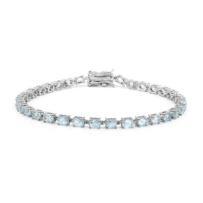 Sky Blue Topaz Silver Bracelet