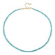 Blue Apatite Silver Necklace