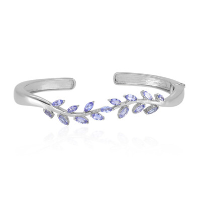 Tanzanite Silver Bangle