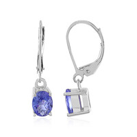 Tanzanite Silver Earrings