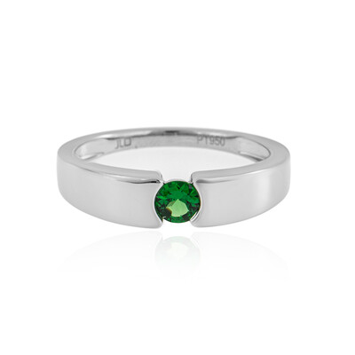 Tsavorite Platinium Ring