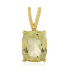 Lemon Quartz Silver Pendant