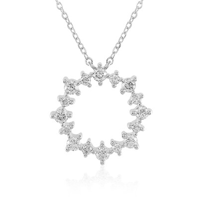 9K Flawless (F) Diamond Gold Necklace (LUCENT DIAMONDS)