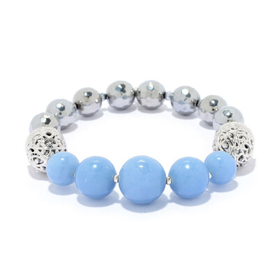 Angelite Silver Bracelet (Dallas Prince Designs)