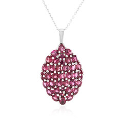Rhodolite Silver Necklace