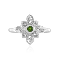 Russian Diopside Silver Ring