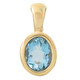 9K Santa Maria Aquamarine Gold Pendant (CUSTODANA)
