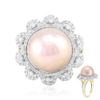 18K Pink Ming Pearl Gold Ring (TPC)