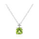 Burmese Peridot Silver Necklace