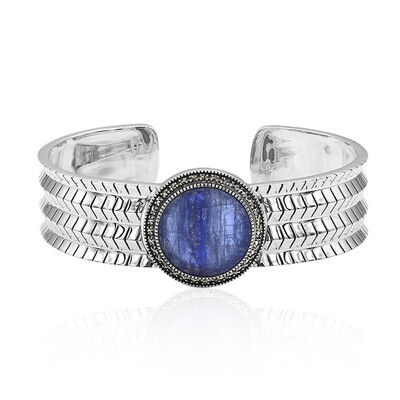Kyanite Silver Bangle (Annette classic)