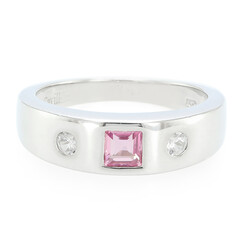 Padparadscha Sapphire Silver Ring