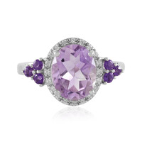 Rose de France Amethyst Silver Ring