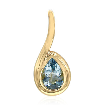 18K Santa Maria Aquamarine Gold Pendant