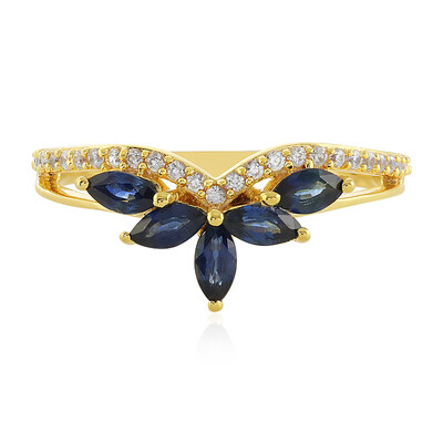 Madagascar Blue Sapphire Silver Ring
