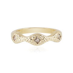 I2 Brown Diamond Silver Ring