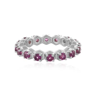 Rhodolite Silver Ring
