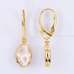 Natrolite Silver Earrings