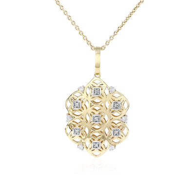 9K I1 (I) Diamond Gold Necklace (Ornaments by de Melo)