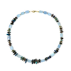 Golden Hematite Silver Necklace