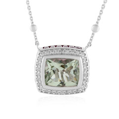 Green Amethyst Silver Necklace (Dallas Prince Designs)