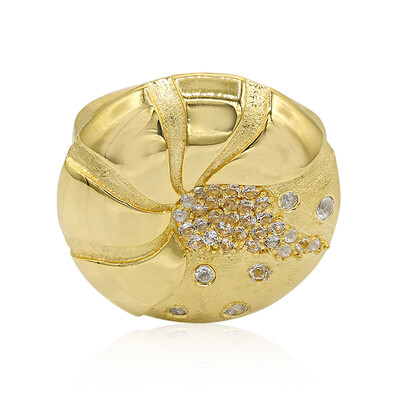 White Topaz Silver Ring (MONOSONO COLLECTION)