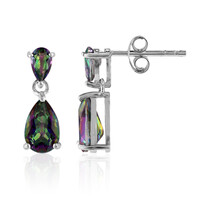 Mystic Quartz Silver Earrings