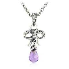 Amethyst Silver Necklace