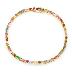 9K Fancy Tourmaline Gold Bracelet (Adela Gold)