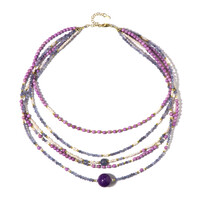 Phosphosiderite Silver Necklace (Riya)
