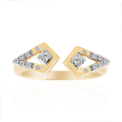 14K VVS1 (G) Diamond Gold Ring (Annette)