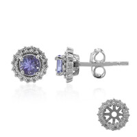 Tanzanite Silver Earrings