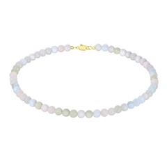 Fancy Beryl Silver Necklace