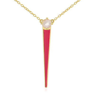 Rose Quartz Silver Necklace