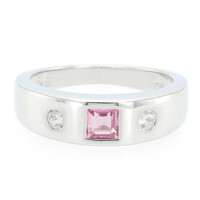 Padparadscha Sapphire Silver Ring