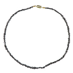 Black Diamond Silver Necklace (Adela Silber)
