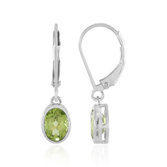Peridot Silver Earrings