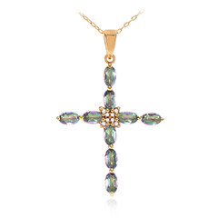 Mystic Quartz Silver Necklace